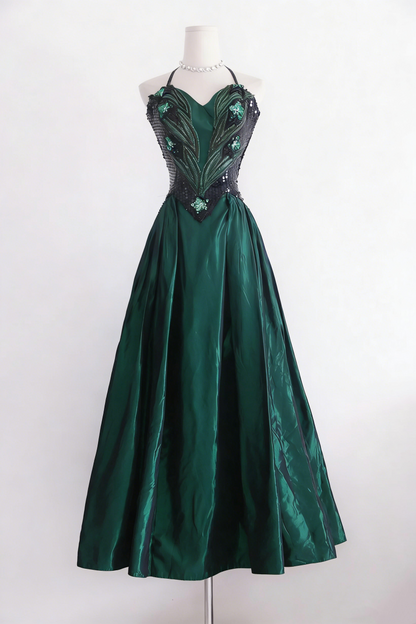New Arrival Prom Dress A Line Halter Pleated Evening Dress Birthday Party Dress Formal Dress  D4259