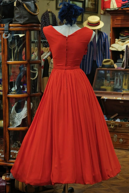 Minimalist Prom Dress V-neck Pleated Evening Dress Gala Dress Dress Formal Dress  D4261