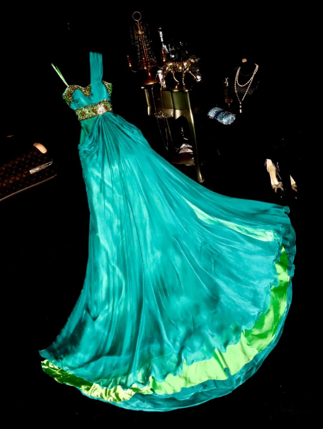Charming Prom Dress Asymmetrical Neck Pleated Evening Dress Gala Dress Formal Dress     D4293