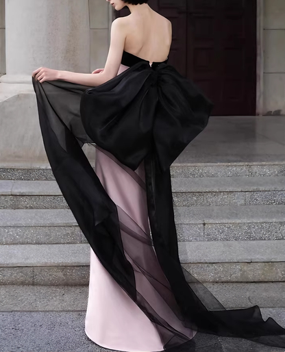Elegant Prom Dress Strapless Sheath Pleated Evening Dress Formal Dress Gala Dress   D4306