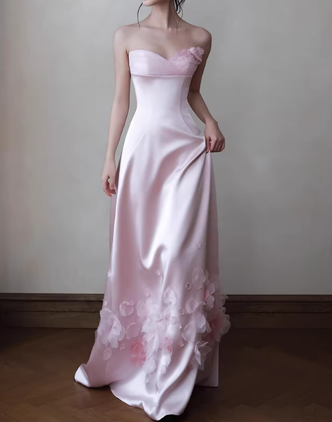 Beauty Prom Dress Light Pink Sweetheart Gala Dress Evening Dress Formal Dress   D4380