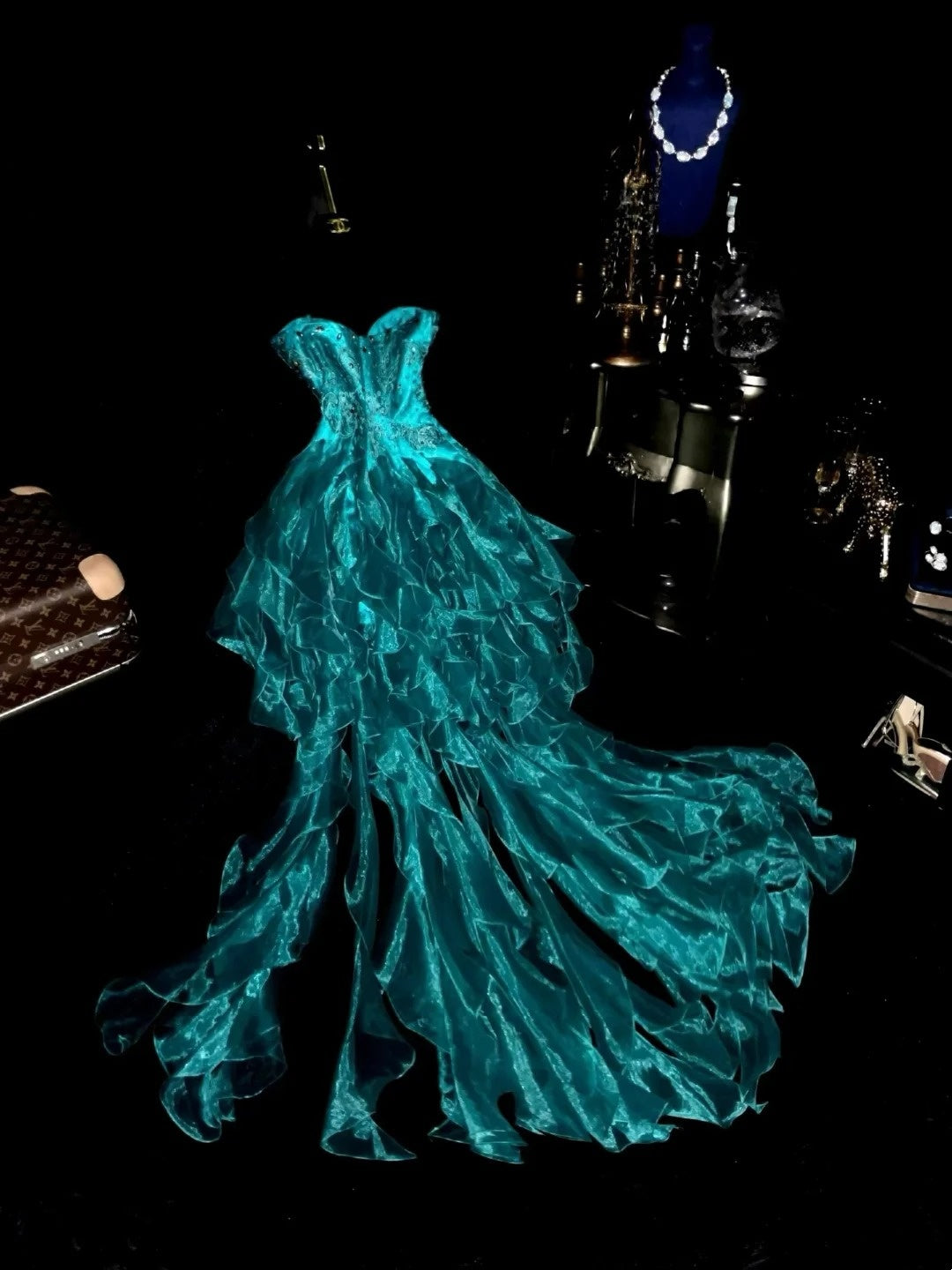 New Design Prom Dress Sweetheart Ruffle Birthday Party  Dress Evening Dress   D4393