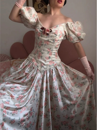 Elegant Prom Dress Off Shoulder Pleated Print Gala Dress Evening Dress Formal Dress   D4421