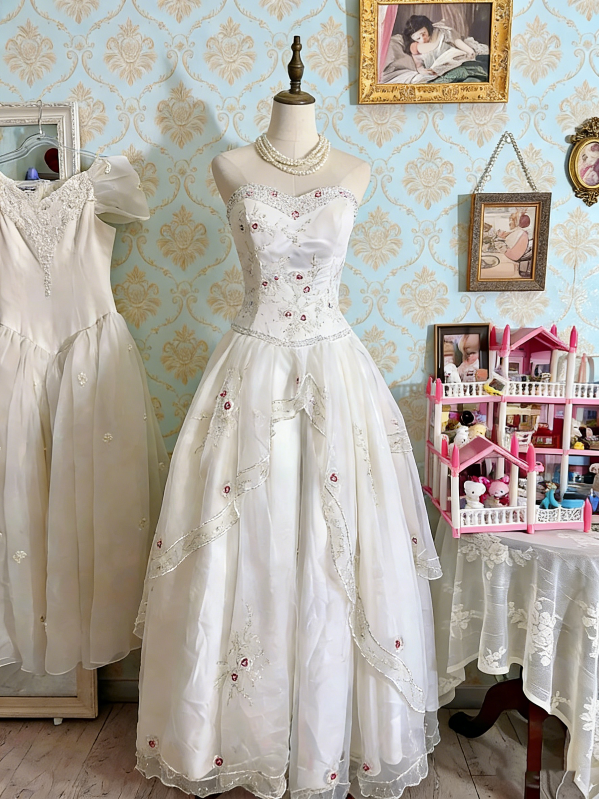 Beauty Prom Dress Sweetheart Pleated Evening Dress Quinceanera Dress Ball Gown      D4473