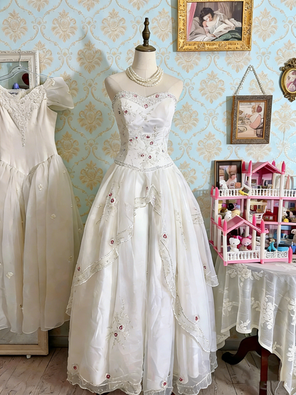 Beauty Prom Dress Sweetheart Pleated Evening Dress Quinceanera Dress Ball Gown      D4473