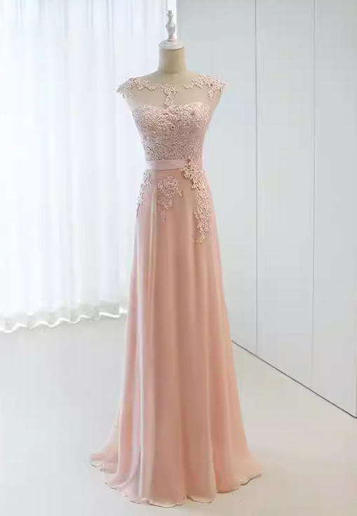 Stunning Prom Dress Crew Neck Gala Dress Evening Dress Formal Dress  D4524
