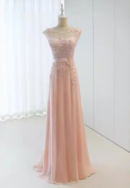 Stunning Prom Dress Crew Neck Gala Dress Evening Dress Formal Dress  D4524