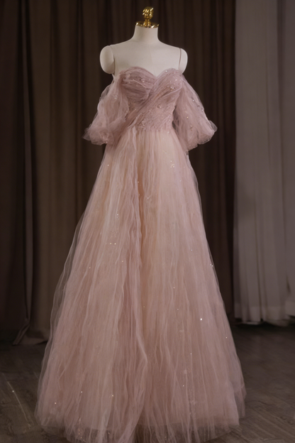 Elelgant Prom Dress Off Shoulder Tulle Gala Dress Evening Dress Formal Dress  D4552