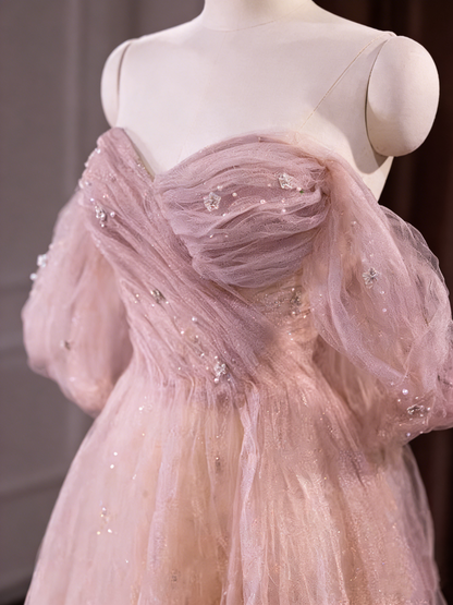Elelgant Prom Dress Off Shoulder Tulle Gala Dress Evening Dress Formal Dress  D4552