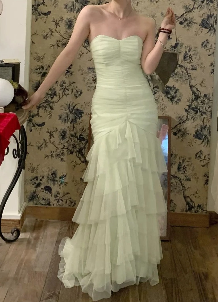 Beauty Prom Dress Sweetheart Pleated Tulle Gala Dress Cockatail Dress Evening Dress  D4564