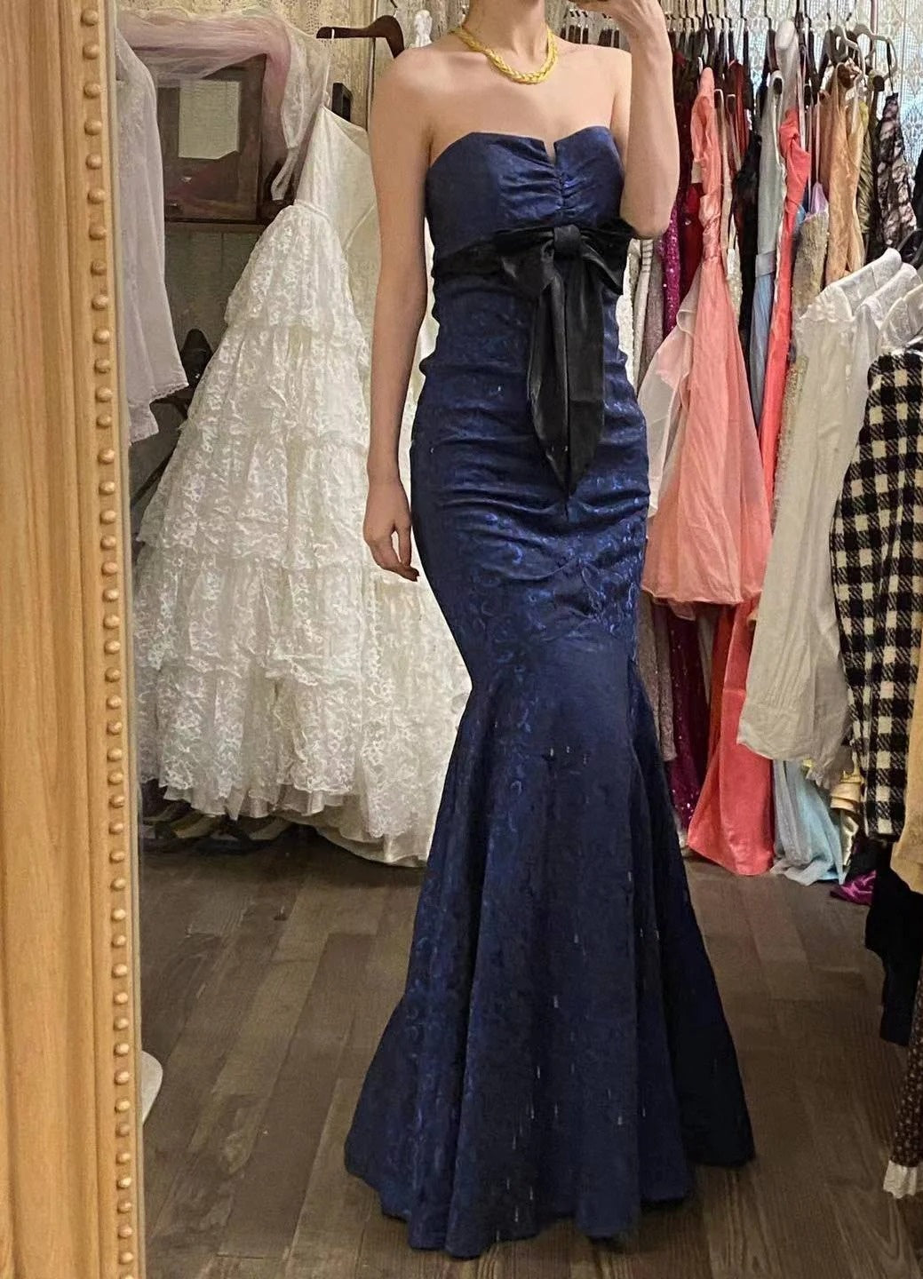 Elegant Prom Dress Strapless Pleated Gala Dress Formal Dress Evening Dress  D4569