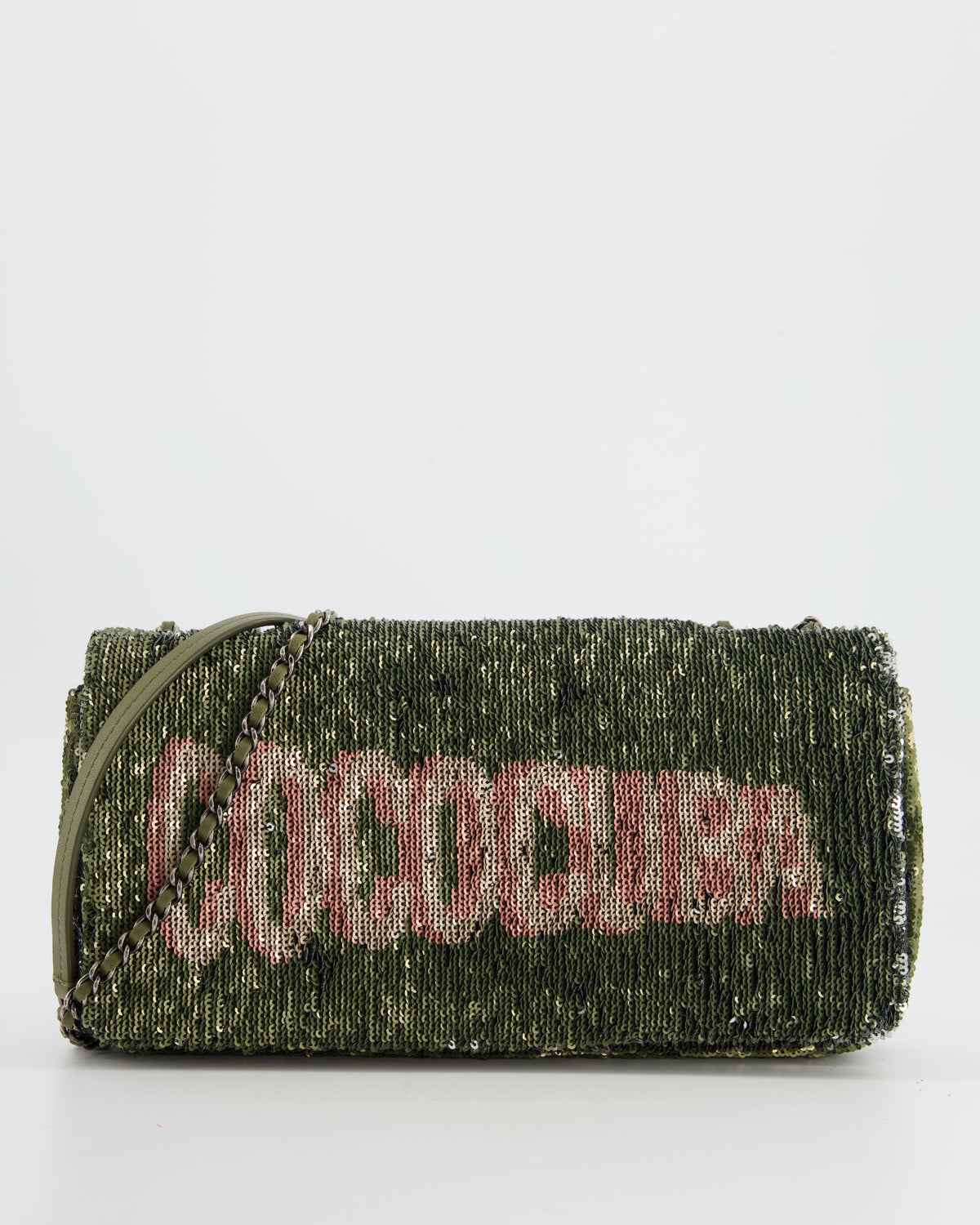 *Limited Edition* Chanel Limited Edition Khaki Sequin Coco Cuba Bag