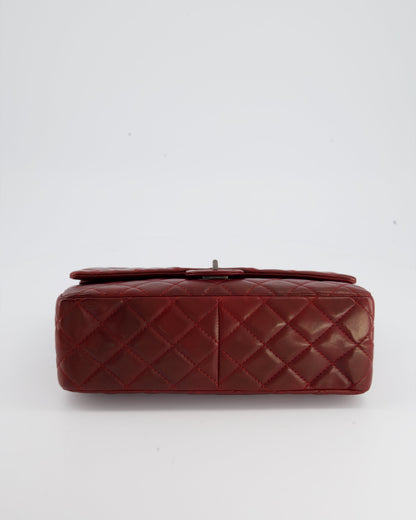 Chanel Deep Red Medium Reissue Bag in Lambskin Leather with Ruthenium Hardware