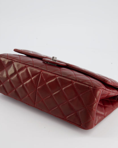 Chanel Deep Red Medium Reissue Bag in Lambskin Leather with Ruthenium Hardware