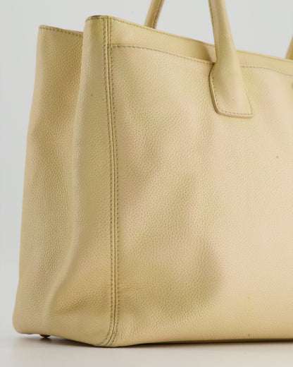 Chanel Vintage Beige Executive Tote Bag in Leather with 24K Gold Hardware
