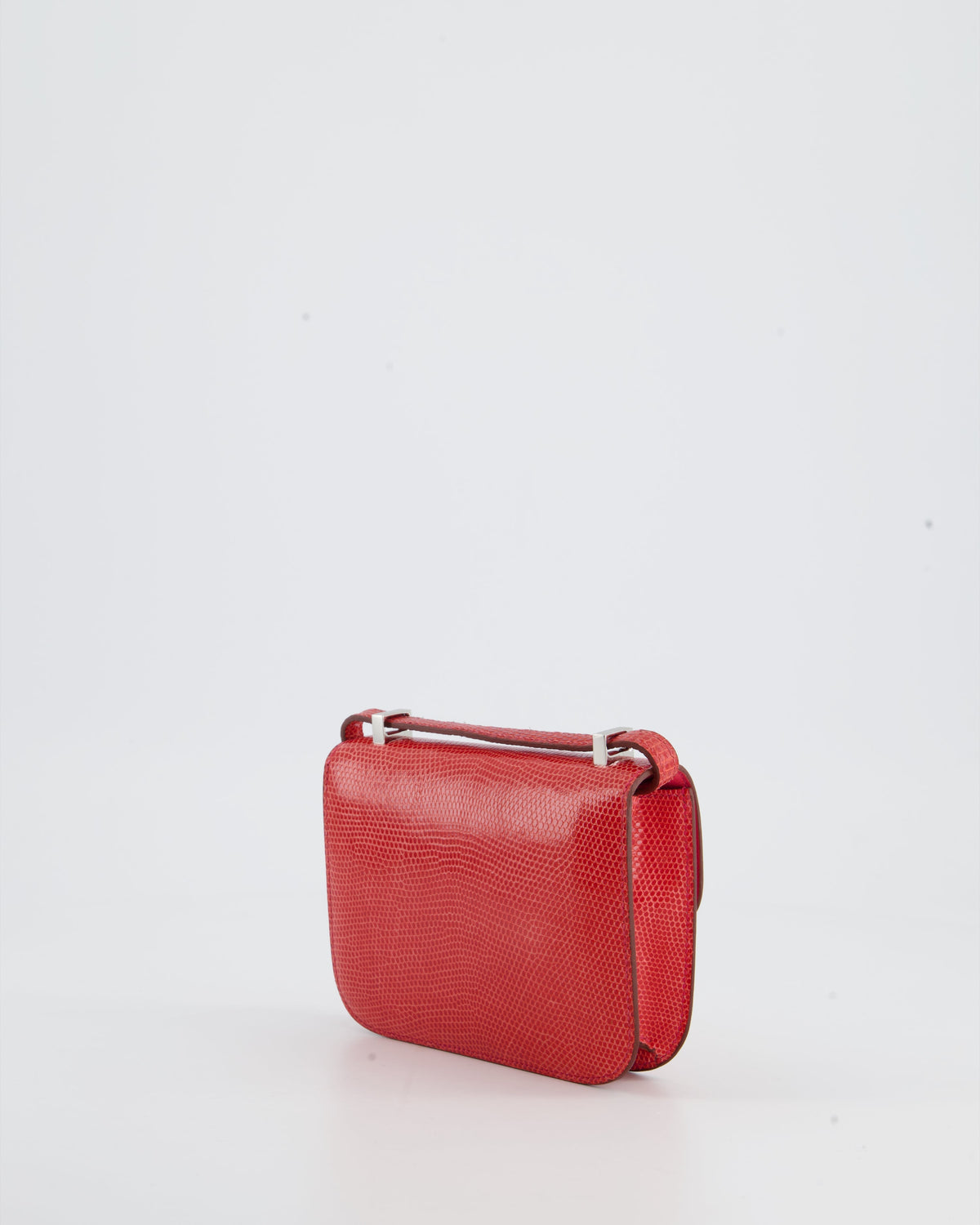 *RARE* Hermès Micro Constance Bag 13cm in Rouge Lizard with Palladium Hardware
