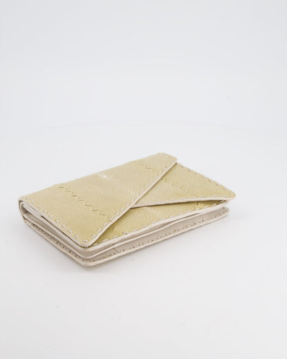 Bottega Veneta Beige Stingray Envelope Double Flap Clutch Bag