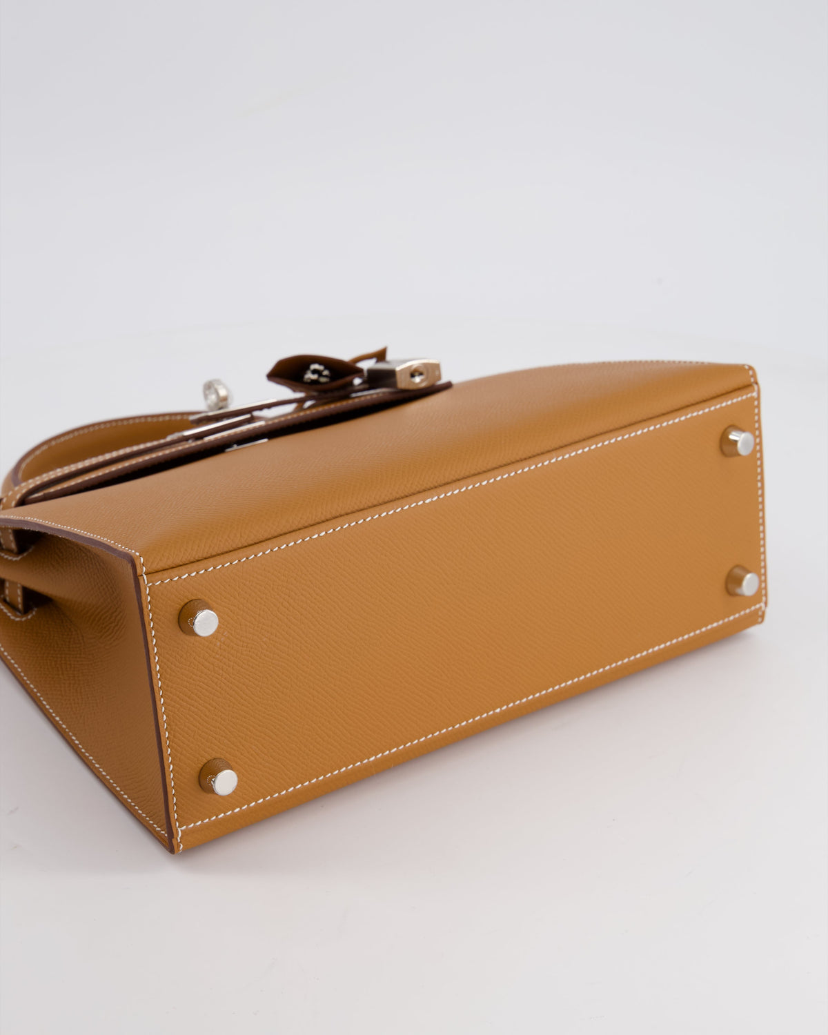 Hermès Kelly Bag 25cm Sellier in Gold Epsom Leather with Palladium Hardware