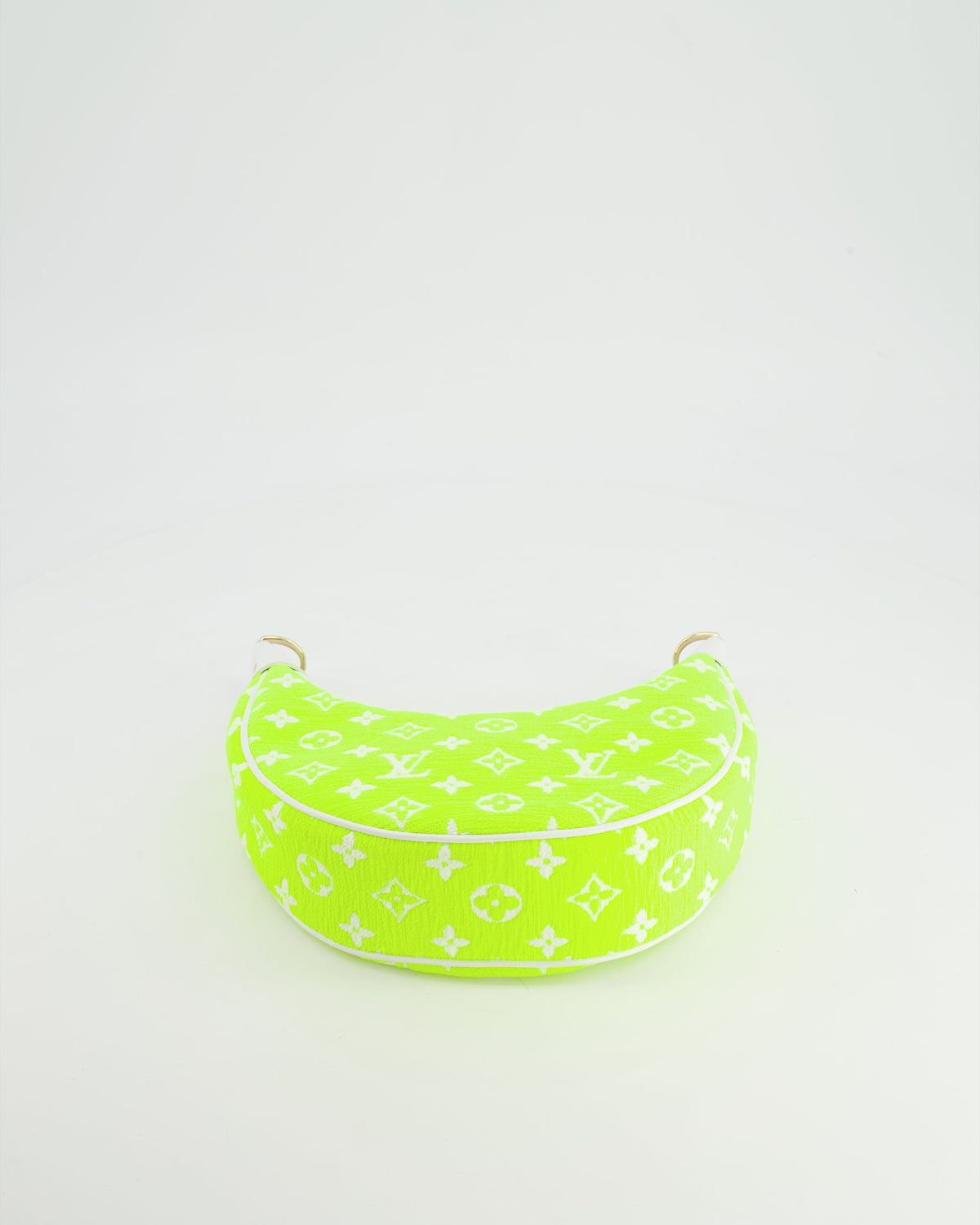 *HOT* Louis Vuitton Neon Yellow Jacquard  Monogram Loop Bag with Champagne Gold Hardware