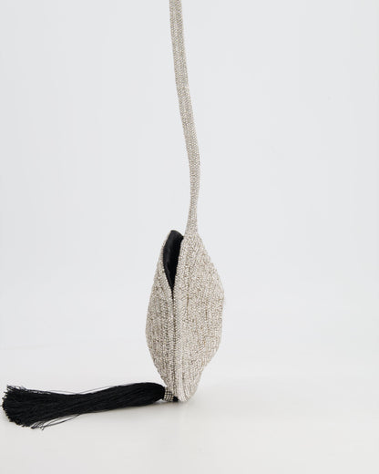 Nué Crystal Spiral Round Small Bag with Tassel Detail RRP £640