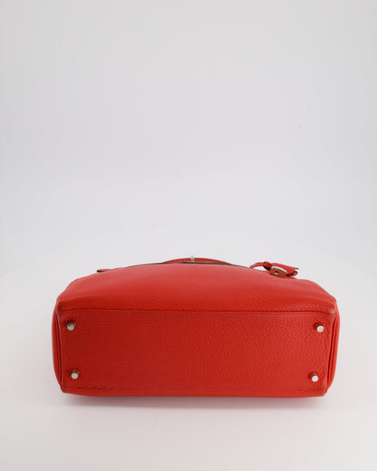 Hermès Kelly Retourne Bag 32cm in Geranium Togo Leather and Palladium Hardware
