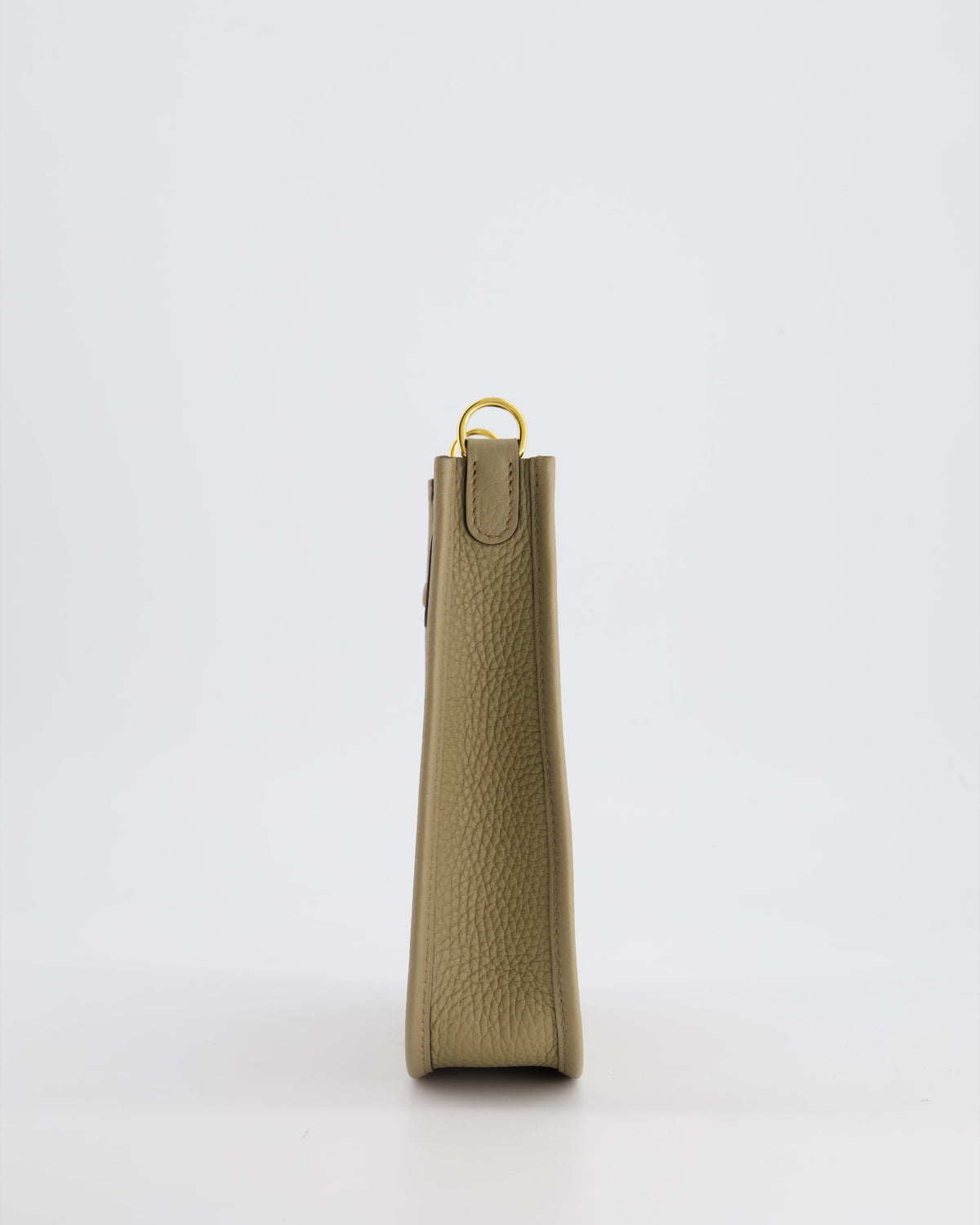*HOT* Hermès Mini Evelyne Bag in Beige Marfa Clemence Leather with Gold Hardware