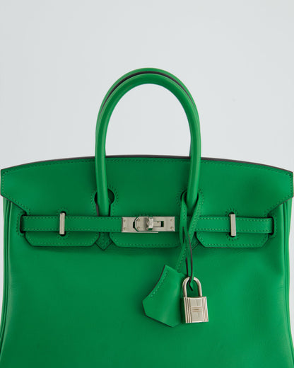 *FIRE PRICE* Hermès Birkin Bag 25cm Bamboo in Swift Leather with Palladium Hardware Bag