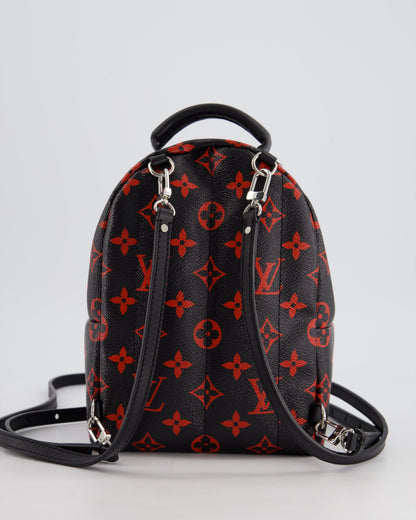 *LIMITED EDITION* Louis Vuitton Infrarouge Palm Springs Mini Backpack in Monogram Canvas with Silver Hardware