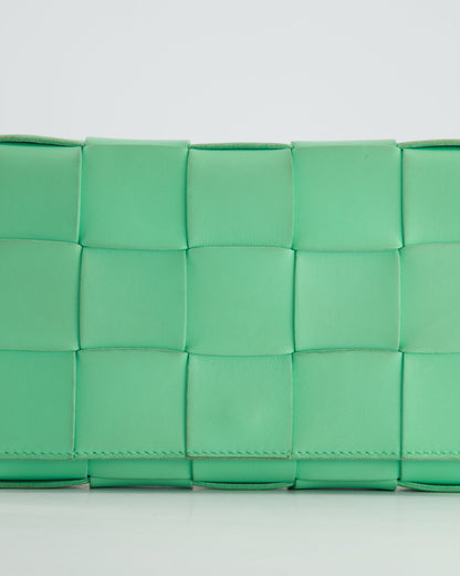 Bottega Veneta Lime Green Small Cassette Intrecciato Cross-Body Bag RRP £1,970