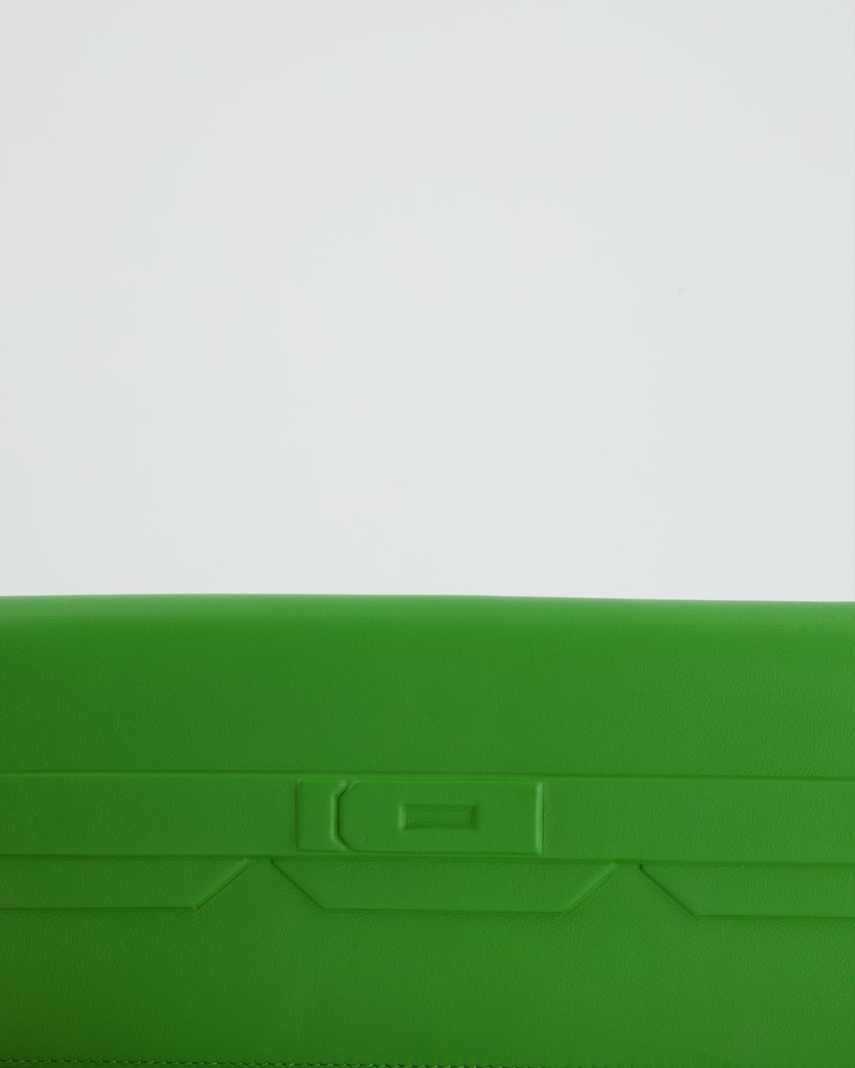 Hermès Birkin Cut Shadow Bag In Vert Yucca Swift Leather
