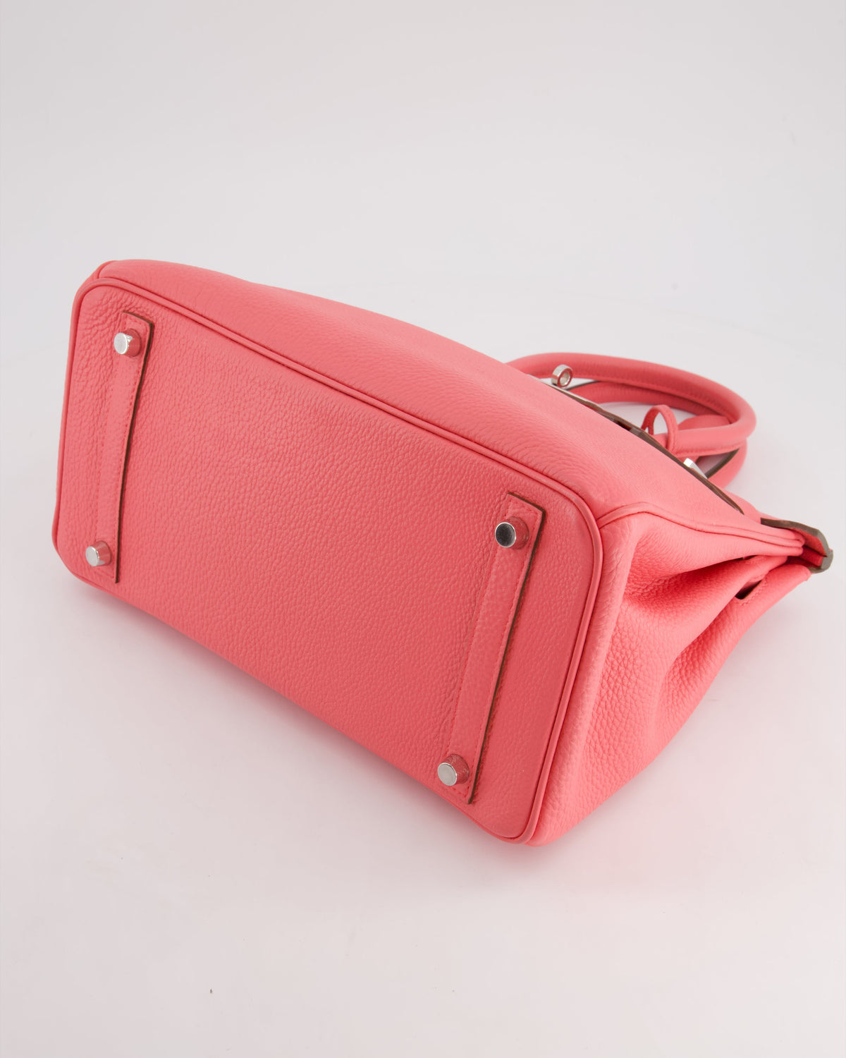 Hermès Birkin 30cm Retourne Bag in Rose Lipstick Togo Leather and Palladium Hardware