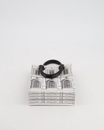 Louis Vuitton Fornasetti Petit Sac Plat Small Rectangle Crossbody Bag with Brown Monogram Canvas and Gold Hardware