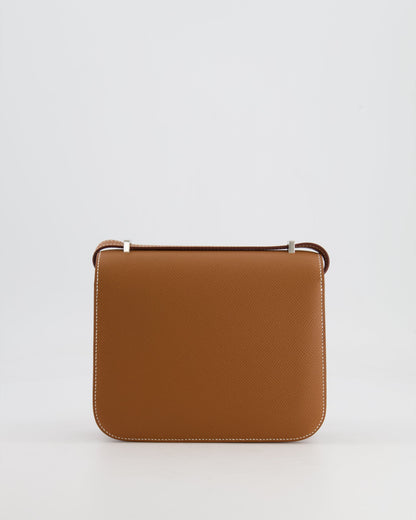 *HOT* Hermès Constance III Mini 18cm Miroir Bag in Gold Epsom Leather with Palladium Hardware