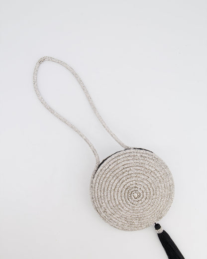 Nué Crystal Spiral Round Small Bag with Tassel Detail RRP £640