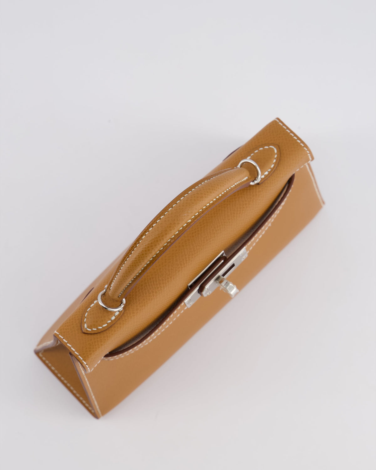 Hermès Mini Kelly II 20cm Bag in Gold Epsom Leather with Palladium Hardware