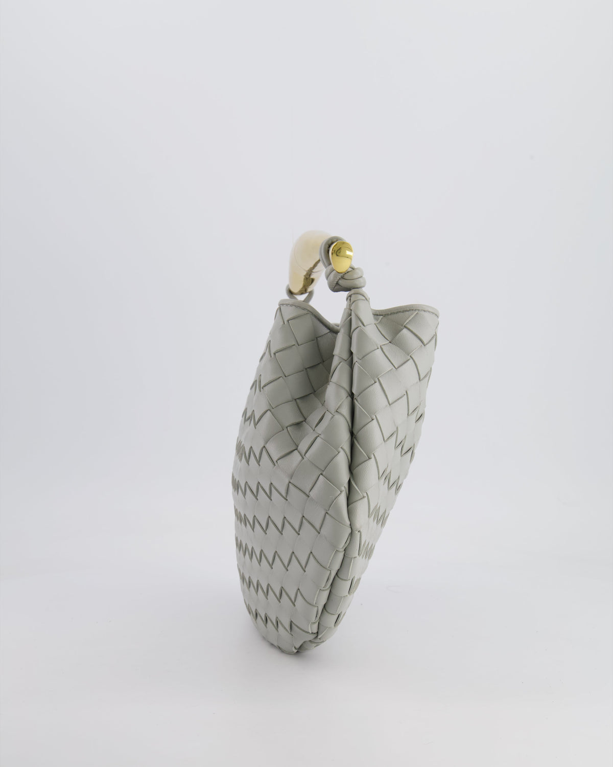 Bottega Veneta Sardine Bag in Agate Grey Intrecciato Leather with Gold Hardware RRP £3,320