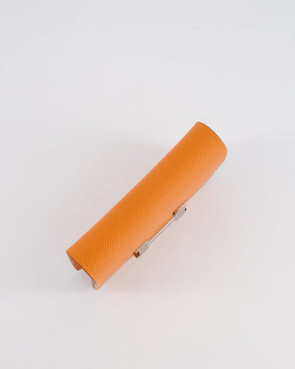 Hermès Constance Slim Belt Wallet Bag in Orange Epsom Leather with Palladium Hardware