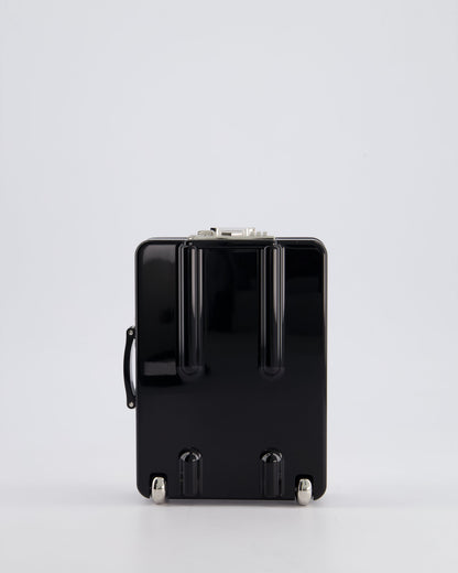 *RARE* Chanel 2016 Airlines Evening In The Air Trolley Minaudière Bag with Silver Hardware and Quilted Leather with CC Logo Detail