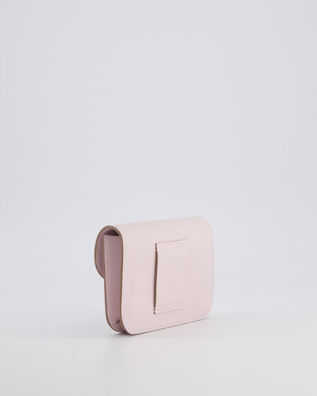 Hermès Constance Slim Belt Wallet Bag in Mauve Pale Evercolor Leather with Palladium Hardware