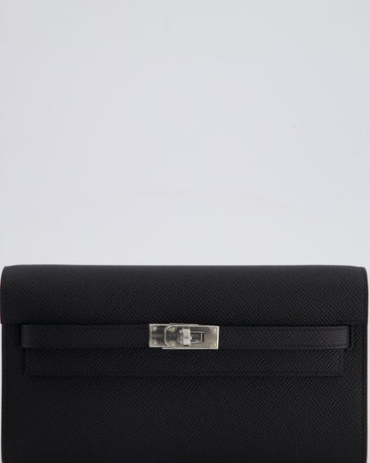 Hermès Kelly To Go Bag in Noir Epsom Leather with Palladium Hardware