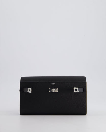 Hermès Kelly To Go Bag in Noir Epsom Leather with Palladium Hardware