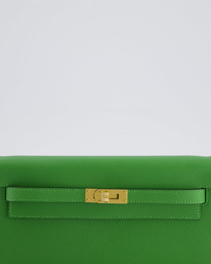Hermès Kelly To Go Bag in Vert Yucca Epsom Leather Palladium Hardware