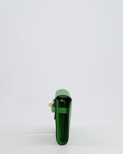 Hermès Kelly To Go Bag in Vert Yucca Epsom Leather Palladium Hardware