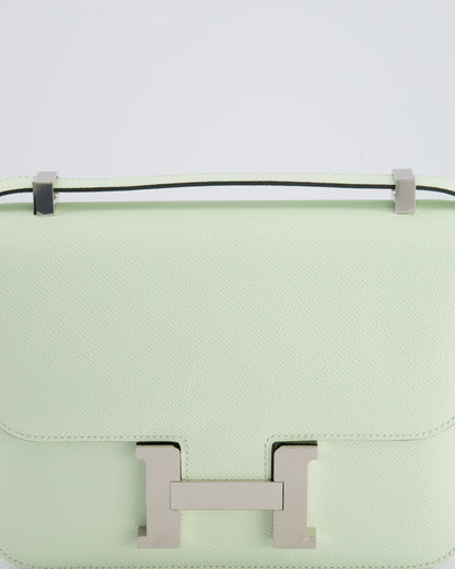 *RARE* Hermès Constance III Miroir 1 - 24cm Bag in Vert Fizz Epsom Leather with Palladium Hardware