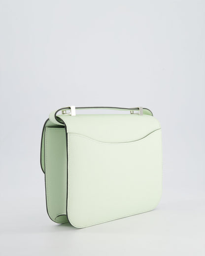 *RARE* Hermès Constance III Miroir 1 - 24cm Bag in Vert Fizz Epsom Leather with Palladium Hardware