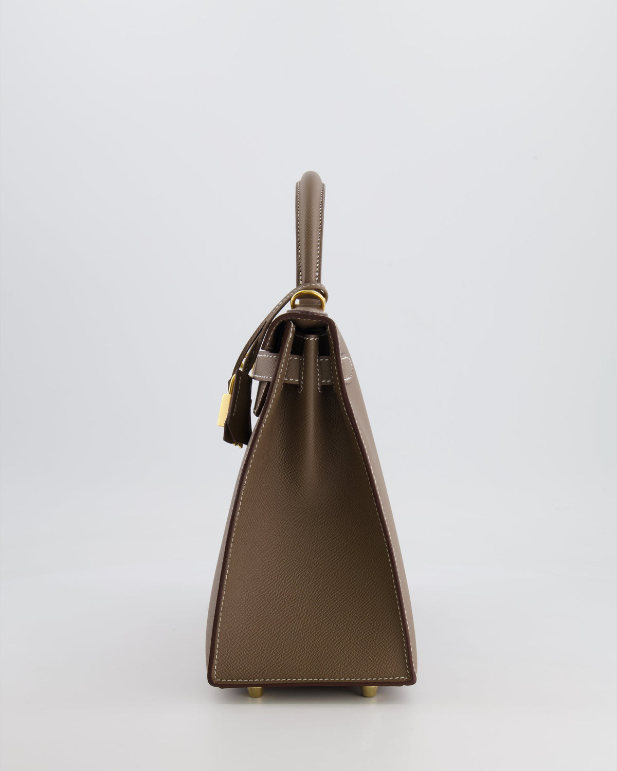 Hermès Kelly Sellier Bag 28cm in Etoupe Epsom Leather with Gold Hardware