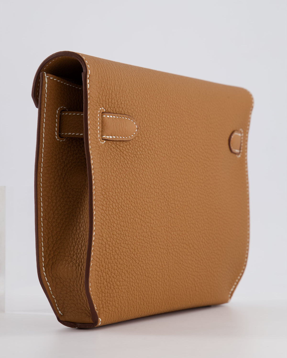 *RARE* Hermès Kelly Depeches Pouch 25cm Bag in Gold Togo Leather with Palladium Hardware