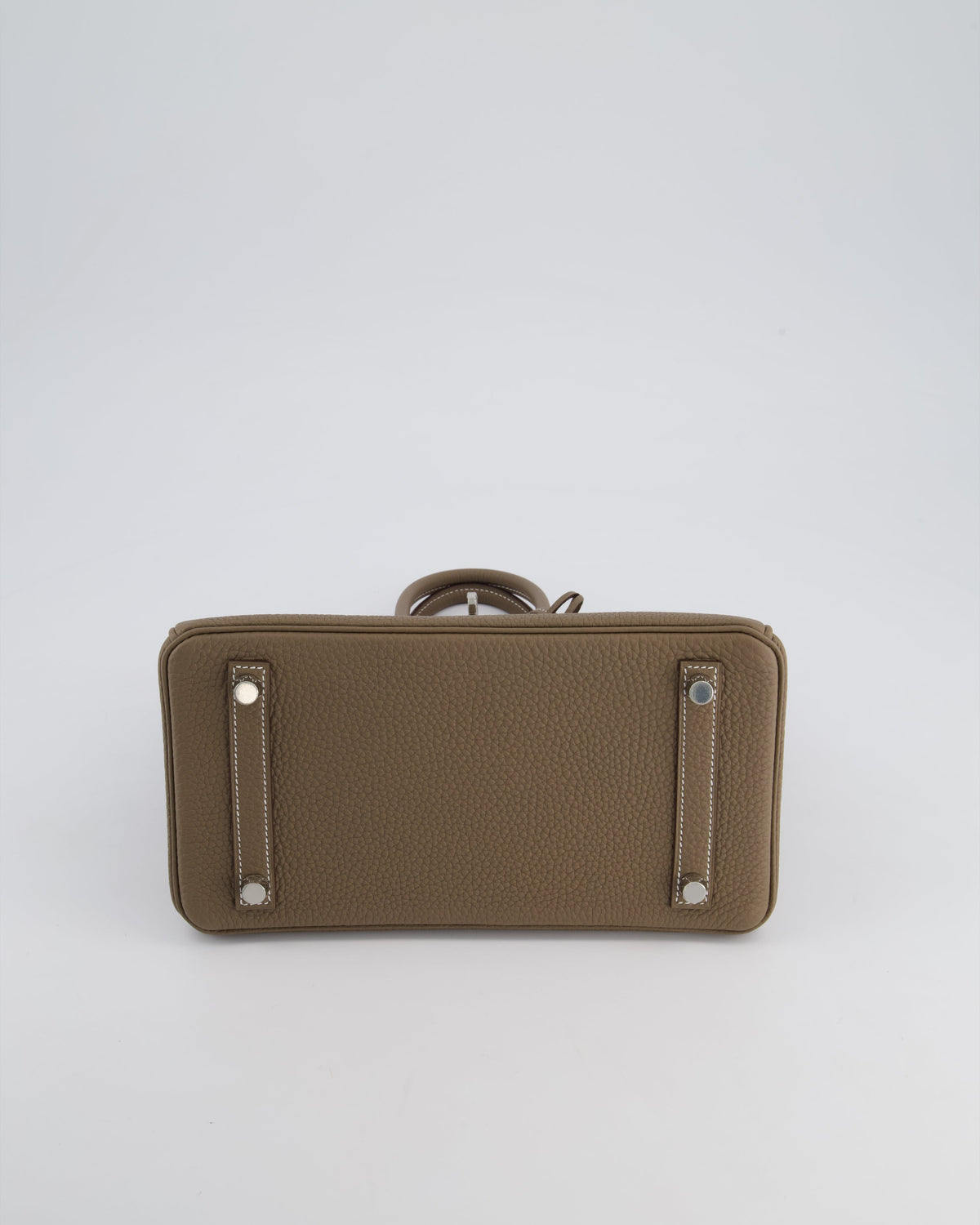 *HOT* Hermès Birkin Retourne 25cm Bag in Etoupe Togo Leather with Palladium Hardware