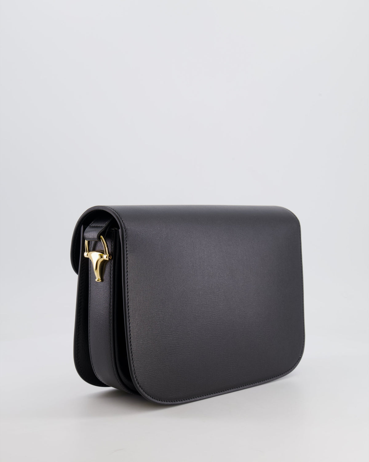 Gucci Horsebit 1955 Black Leather Medium Shoulder Bag with Gold Hardware RRP £2,650