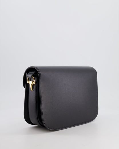 Gucci Horsebit 1955 Black Leather Medium Shoulder Bag with Gold Hardware RRP £2,650